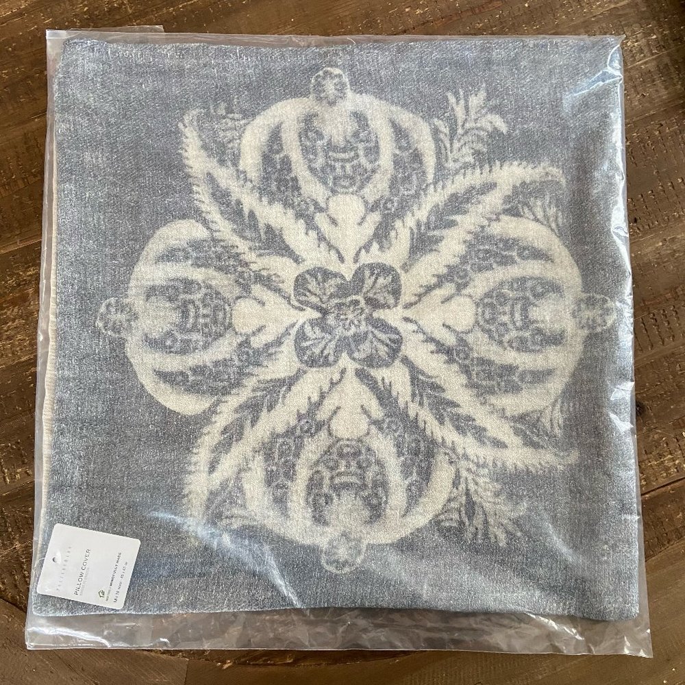 Pottery Barn Grey Decorative Pillow Case
